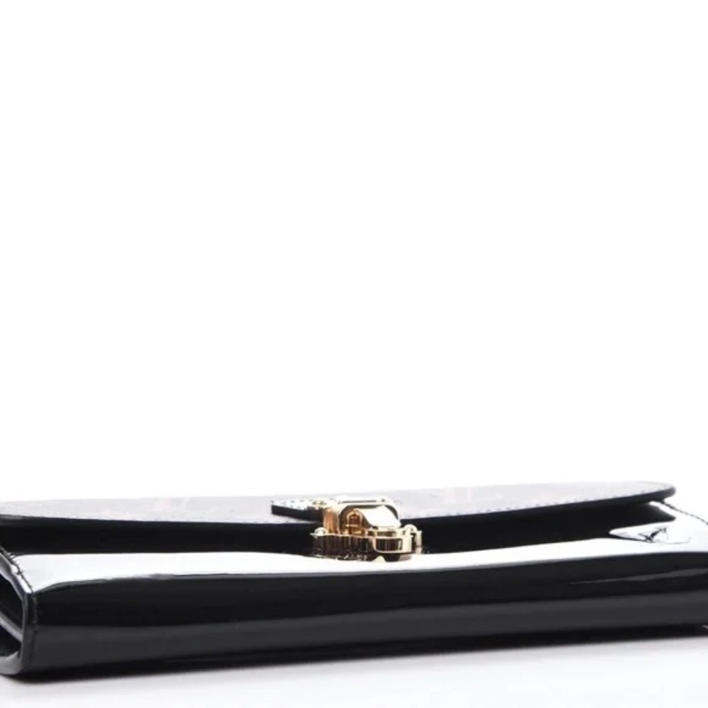 Louis Vuitton Cherrywood Monogram/Vernis Wallet Noir - Picture 7 of 13